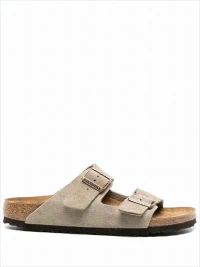 BIRKENSTOCK SUEDE TWO-STRAP SANDALS WITH ADJUSTABLE BUCKLES