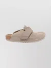 Birkenstock Suede Upper Round Toe Mules Footwear In Multi