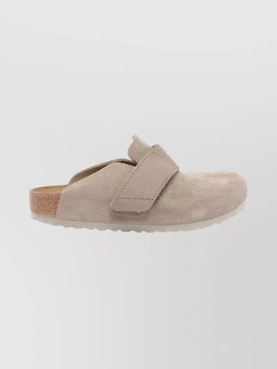 Birkenstock Suede Upper Round Toe Mules Footwear In Multi