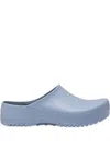 Birkenstock Super Birki "dusty Blue" Clogs In Blue
