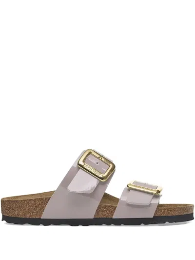 Birkenstock Sydney Luxe Double-buckle Sandals In Purple