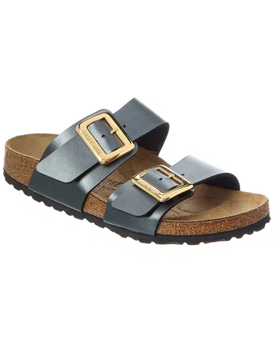 Birkenstock Sydney Luxe Narrow Birko-flor Sandal In Silver