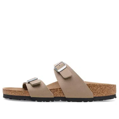 Birkenstock Arizona Soft Slide Sandal In Brown