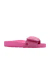 Birkenstock Sylt Padded Leather Sandals In Pink