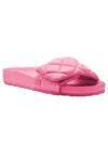 Birkenstock Quilted Open Toe Heel Sandals In Pink