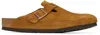 Birkenstock Tan Regular Boston Soft Footbed Slip-on Loafers In Multi
