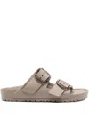 Birkenstock Taupe 'arizona' Slippers In Sand