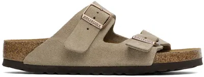 Birkenstock Arizona Suede Sandals In Brown