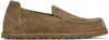 Birkenstock Taupe Narrow Utti Loafers In Grey Taupe