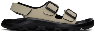 Birkenstock Taupe Regular Mogami Terra Sandals In Eucalyptus