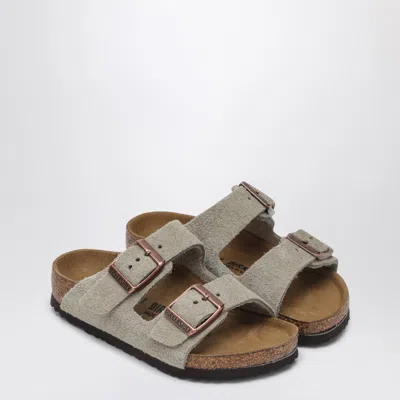 Birkenstock Taupe Suede Arizona Slide
