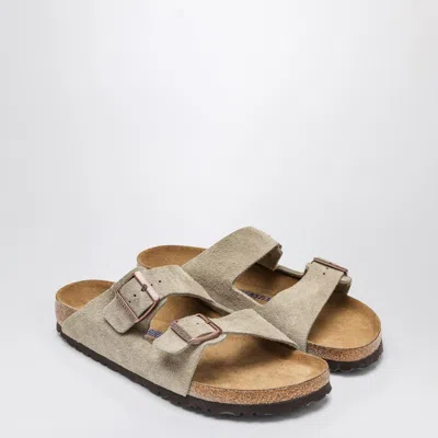 Birkenstock Taupe Suede Arizona Slide