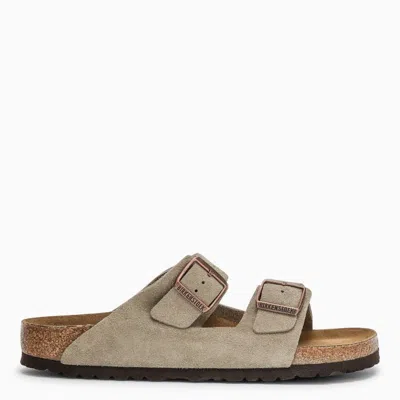 BIRKENSTOCK BIRKENSTOCK  TAUPE SUEDE ARIZONA SLIDE