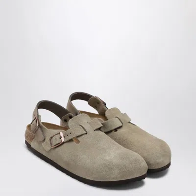 Birkenstock Taupe Suede Tokyo Slipper