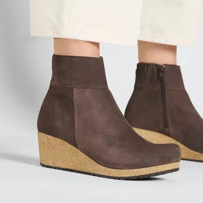 Birkenstock The Ebba Ankle Boot In Roast Suede In Multi