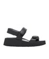 Birkenstock Sandals Open Toe Textured Sole In Black