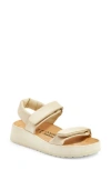 Birkenstock Theda Wedge Sandal In Beige