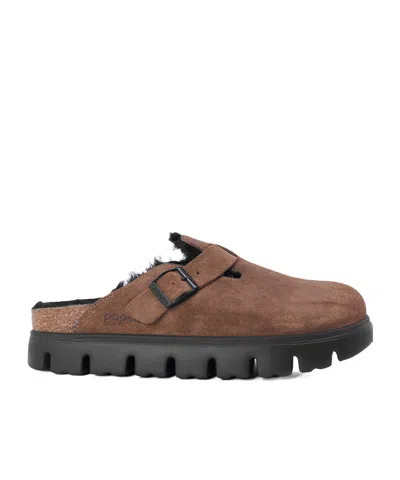 Birkenstock Thick-soled Slippers In Black