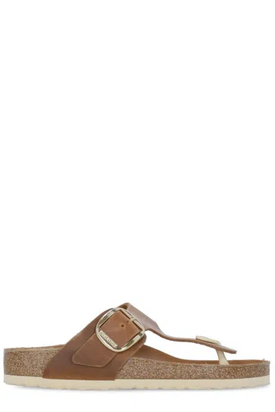 Birkenstock Thong Strap Open-toe Sandals In Brown
