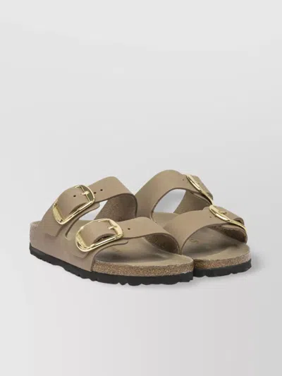 Birkenstock Toe Open Sole Textured Sandals In Neutral