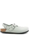 Birkenstock 'tokio' Light Blue Mules With Buckles On The Front And Back