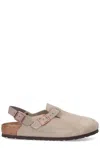 Birkenstock Tokyo Faded Purple Suede Sandal In Beige
