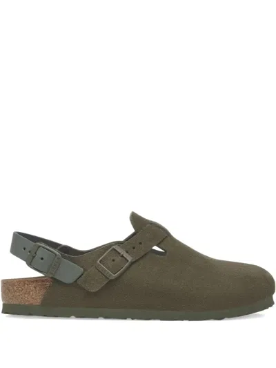 BIRKENSTOCK TOKIO BUCKLED BACKLESS CLOGS