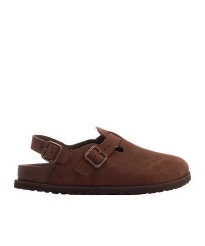 Birkenstock Tokio Cazador Suede Sandals In Black