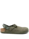 Birkenstock Tokio Ii Flat Slippers In Green