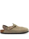 Birkenstock Tokio Ii Suede Clogs In 中性色