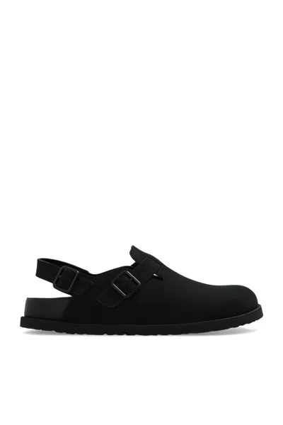 Birkenstock Tokio Suede Sandals In Black