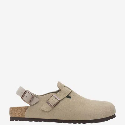 Birkenstock Tokio In Suede In Neutral
