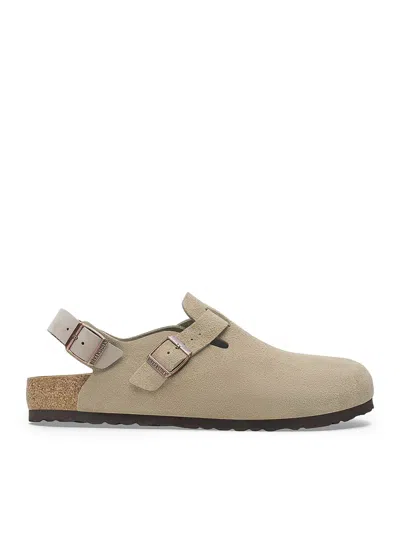 BIRKENSTOCK TOKIO IN TAUPE SUEDE