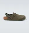 Birkenstock Tokio Suede Slingback Sandals In Brown