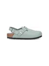 Birkenstock 'tokio' Light Blue Mules With Buckles On The Front And Back