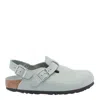 Birkenstock Mint Green Nubuck Leather Tokio Mules