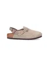 Birkenstock Tokyo Faded Purple Suede Sandal In Taupe