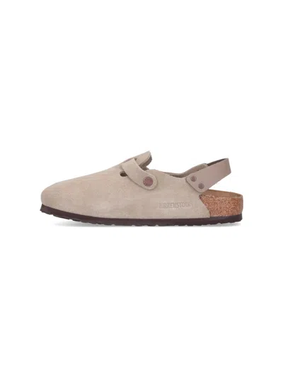 Birkenstock "tokio" Mules In Taupe