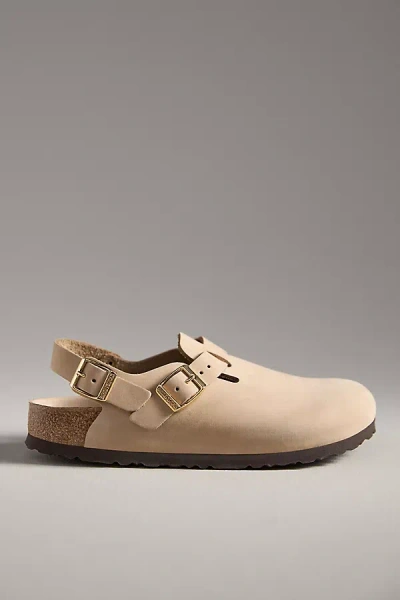 BIRKENSTOCK TOKIO NUBUCK LEATHER CLOGS