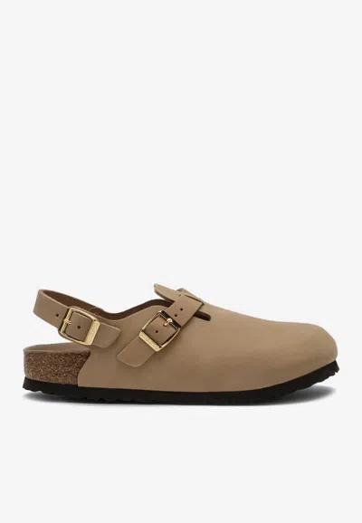 BIRKENSTOCK TOKIO NUBUCK LEATHER SANDALS