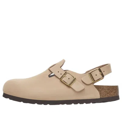Birkenstock Tokio Nubuck 'sandcastle' In Neutral