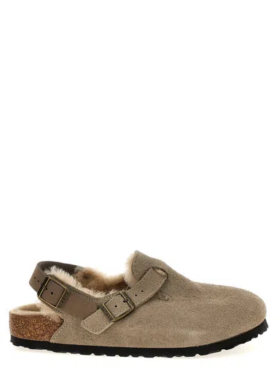 Birkenstock 'tokio' Sabots In Gray