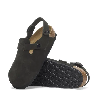 Birkenstock Tokio Sandal In Black Suede