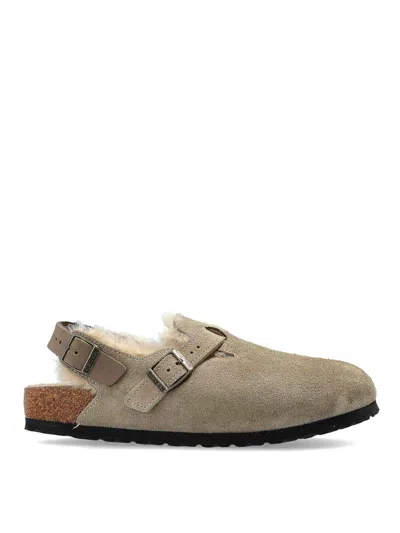 BIRKENSTOCK TOKIO SHEARLING SANDALS