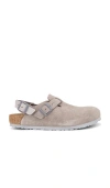Birkenstock Tokio Slingback Loafer In Stone Coin