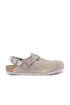 Birkenstock Tokio Slingback Loafer In Stone Coin