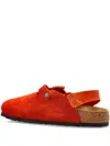 Birkenstock Tokio Buckle-strap Suede Sandals In Multi