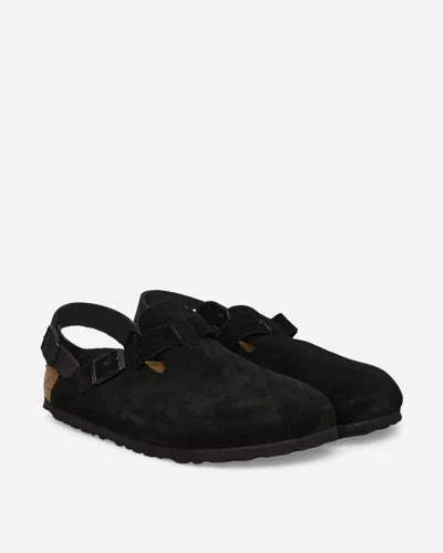 Birkenstock Tokio Suede Sandals In Black