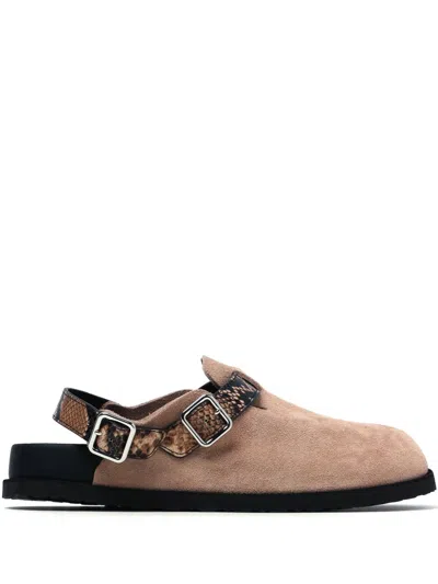 Birkenstock Tokio Suede Sandals In Neutrals