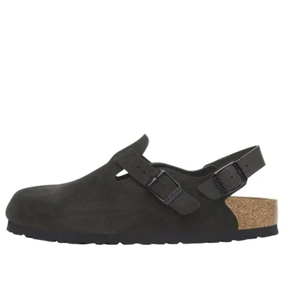 BIRKENSTOCK BIRKENSTOCK TOKIO TAUPE SUEDE SANDALS 'BLACK'
